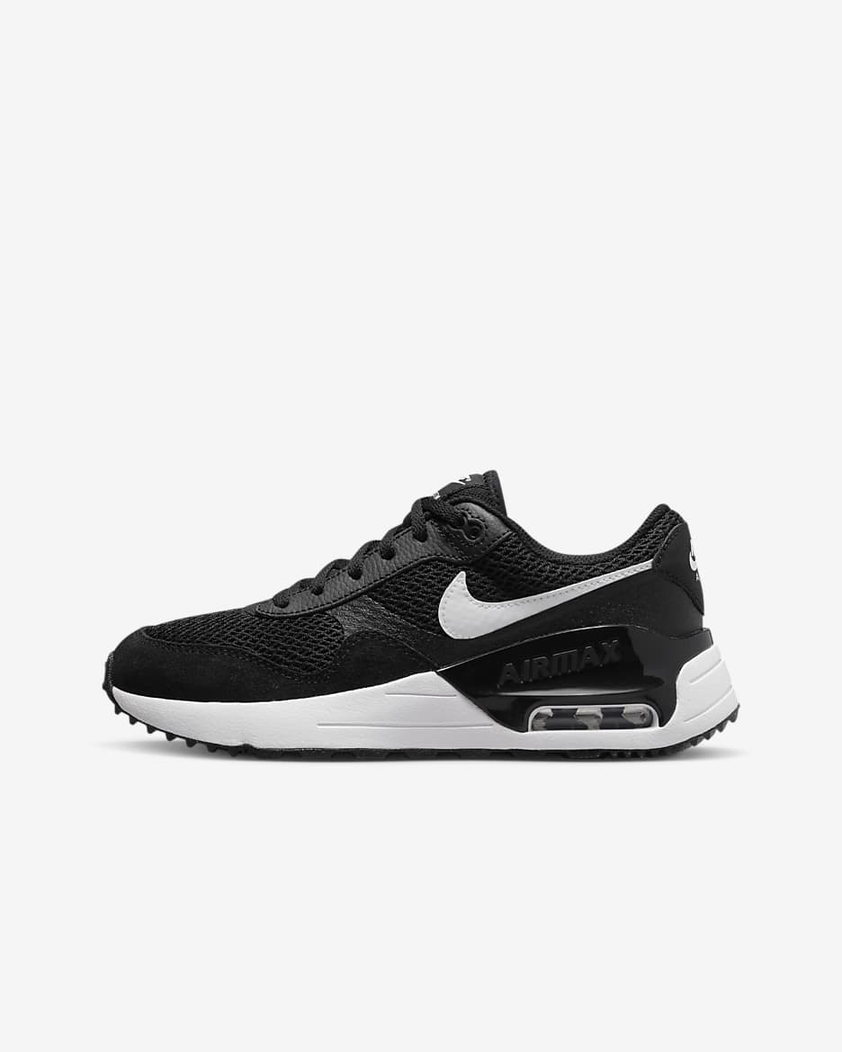 Kids black nike shoes on sale